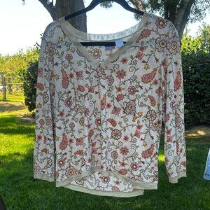 2000s No Boundaries Floral Baby Doll Top Size L
